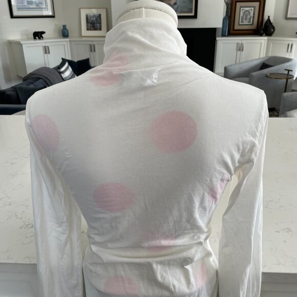 Velvet By Graham & Spencer LS Mock Neck Lightweight Cotton Blend Top White Sz S - Picture 5 of 13